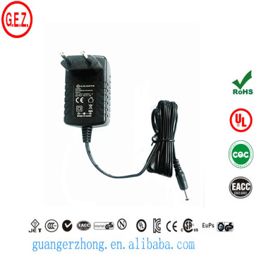 rohs 9v 1.5a ac dc power adapter with EU plug